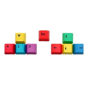 Imagem de KESOTO Atualizado 9pcs Keycaps PBT Keycap Conjunto ESC, Teclas de Seta, W, a, S, D Conjunto Teclado para Jogos de 9 keycaps(ESC, Teclas de Seta, W, a, S, D)