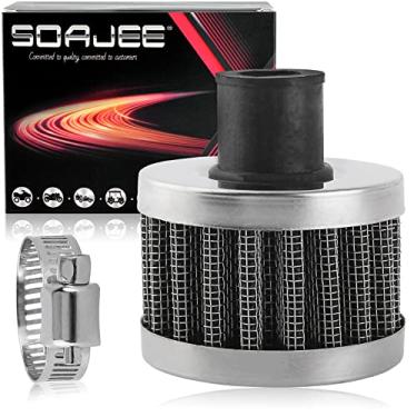 Imagem de SOAJEE Filtro de ar universal de 12 mm para 196cc 212cc GX160 GX200 168F 5.5HP 6.5HP motor CT200U CT200U-EX Mini Bike Go kart MB200 BAJA Warrior