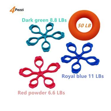 Imagem de JBBERTH – Extensor de mão para extensores de dedo da JBBERTH, extensor de mão para exercícios, reforço de aderência de dedo, reforço de força do treinador, faixa de resistência de dedos, reforço de força do dedo, treinador de fortalecimento de exercícios