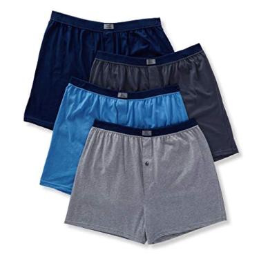 Imagem de Cueca boxer masculina grande de malha elástica e macia da Fruit of the Loom (pacote com 5) XX-Large