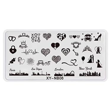 Imagem de Letra De Selo De Unha Impressão De Unhas De Unhas De Estampamento De Unhas Flores De Flores De Design Ferramento De Sembolo Para Manicure Salon Home Diy Halloween Natal