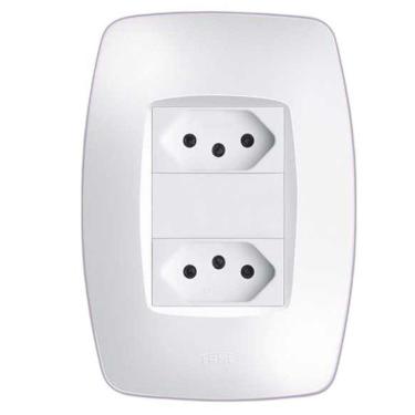 Imagem de Conjunto 2 Tomada 20A 2P+T Distanciador - Elegance Fame