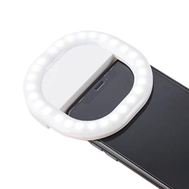 Imagem de Luz de toque de telefone - Luz de anel de selfie com efeito de luz de 3 velocidades - Luz de videoconferência recarregável para selfie anel de luz com clipe para telefone móvel laptop zoom Xuany