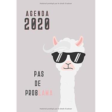Imagem de Agenda: Semainier - Petit Format A5 - Lama Violet - Calendrier Janvier à Décembre