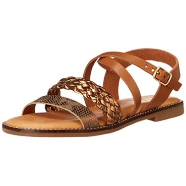Imagem de Bella Vita Sandália lisa feminina Ala-Italy, Multi couro metálico bronze, 7.5