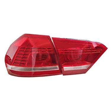 Imagem de JESYMBX Para Volkswagen VW Passat B6 Sedan 2012 2013 2014 2015 Lâmpada traseira do automóvel Lâmpada de advertência Conjunto de luz traseira da lâmpada de freio