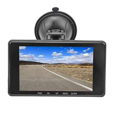 Imagem de Câmera de painel para carros, câmera de painel de 3 vias com visão noturna, câmera de painel de carro 1080 p com comutação automática de imagem de ré, monitoramento de estacionamento 24 horas