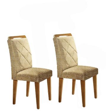 Imagem de Conjunto com 2 Cadeiras Melissa Linho Rustico Rufato