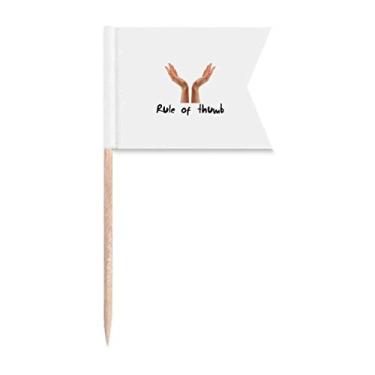 Imagem de Língua Inglesa Cultura Sentido Comum Dedos Bandeiras de Palito de Dente Marcação de Rotulagem para Bolo de Festa Prato de Queijo