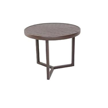 Imagem de Mesa Lateral P/espreguiçadeiras Com Tampo Ripado