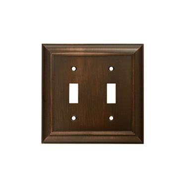 Imagem de Placas de parede da marca CKP, Placa para parede, Double Switch, Oil-Rubbed Bronze
