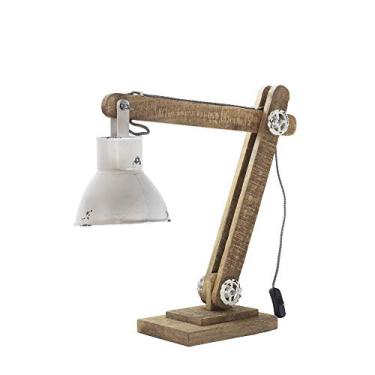 Imagem de Luminaria Mesa Frmd Leonard Casa Libre Branco/Natural