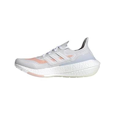 Imagem de adidas Tênis de corrida feminino, Branco cristal/branco/rosa brilhante, 6