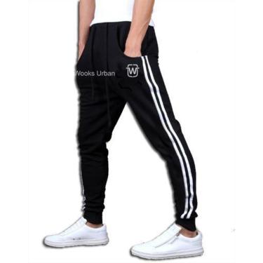 Imagem de KIT 02 CALÇAS DE MOLETOM WOOKS MASCULINA SARUEL SKINNY SPORT LUXO-CINZACLARO-GG-Masculino