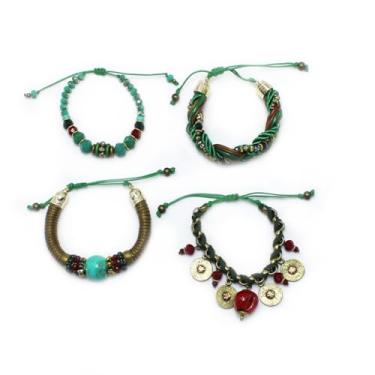 Imagem de 4 peças,Cordões, ZAMAC, ABS | Bijuteria Feminina |CamargoMarkiori | PX-5138