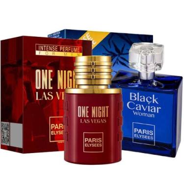 Imagem de Kit One Night Las Vegas E Black Caviar Woman - Paris Elysees