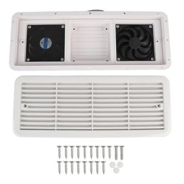 Imagem de Ventilador de Ventilação Lateral ABS RV Com Dupla Ventilação de 2 Vias, Churrasqueira à Prova de Chuva e ângulo, Adequado para Barcos Iates RVs e Mais, 18.9x7.28x2.76in Dc24v 6w