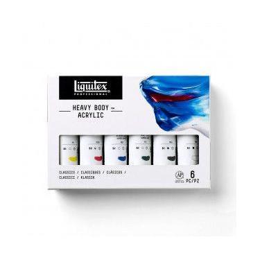 Imagem de Tinta Acrílica Liquitex Heavy Body 59ml 06 Unidades