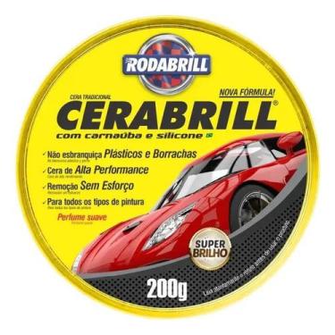 Imagem de Cera Automotiva CARNAUBA E SILICONE Auto Brilho Para Polimento 200g - 