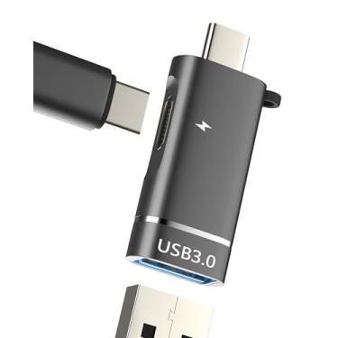 Imagem de Adaptador USB C OTG (2 em 1) para iPhone16 15 Pro Max tipo C cabo de carregamento para leitor de cartão USB-A da Apple 3.0 conversor de transferência de dados da câmera digital Android para iPad