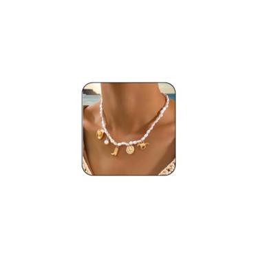 Imagem de Colares femininos de caubói ocidental, moderno, chapéu de vaqueira, botas, corrente dourada, colar de corrente de ouro para fantasia de vaqueira ocidental, bijuteria, chapéu de caubói e pingente