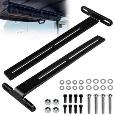 Imagem de lodfGL Suporte em T para alto-falante de carrinho de golfe — Suporte de teto de barra de som ajustável de aço resistente para barras de som SE18, SE26, SEB26, SEDS32 — Suporte universal em forma de T