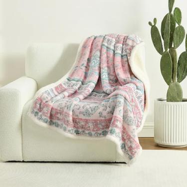 Imagem de Cobertor Boho Chic Sherpa – Estampa Boêmia Vibrante e Forro Confortável Ultramacio, Elegante e Quente Manta de Inverno para Sofá, Cama ou Decoração