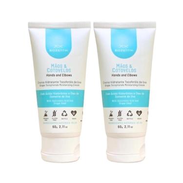 Imagem de 2x Creme Hidratante Mãos E Cotovelos Vegan Biozenthi 60g-Unissex