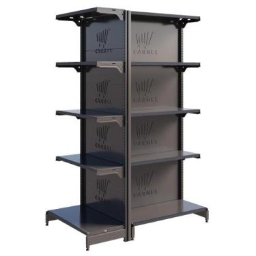 Imagem de Gôndola Centro 1 Ponta E 1 Inicial 1,70 m 40x30 Fácil New Plus Carmel 