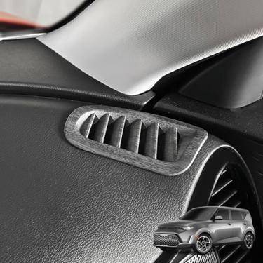 Imagem de JUIVEEL Tampa da moldura da saída de ar condicionado da parte dianteira do carro Tampa da moldura da saída de ar condicionado lateral do painel da tampa da saída de ar AC compatível com acessórios Kia