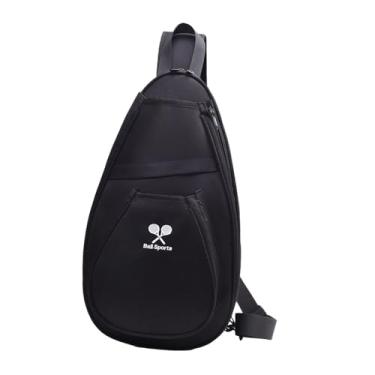 Imagem de Baoblaze Mochila esportiva para raquete de tênis de mesa, organizador prático para adultos, estojo para raquete de pingue-pongue, ideal para viagens e, Preto