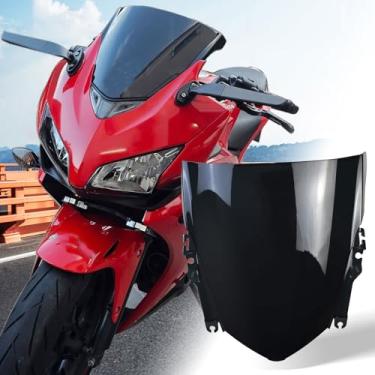 Imagem de Midimttop Para-brisa fumê dianteiro preto carenagem defletores de vento viseira de para-brisa adequada para Ho-nda CBR500R CBR 500R CBR 500 R Acessórios 2013 2014 2015