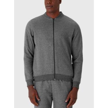 Imagem de Jaqueta Moletom Malwee 1000006666 Masculina Flanelada Algodão. T. P/XG