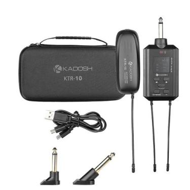 Imagem de Transmissor E Receptor P10 Sem Fio UHF KTR10 Kadosh Com Bateria Recarr