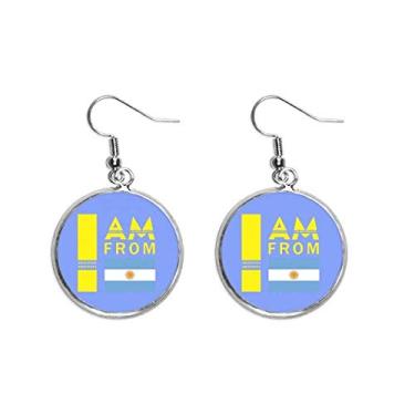 Imagem de Brinco feminino I Am From Argentina com pingente de orelha de prata