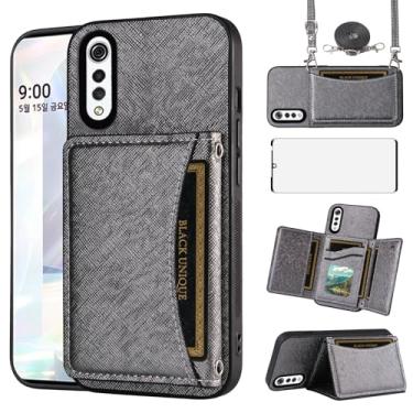 Imagem de Asuwish Capa de telefone para LG Velvet 5G/LGVelvet Verizon G5 UW T-Mobile 2020 Capa carteira com protetor de tela e suporte para cartão, slot de couro PU, acessórios para celular LM G900UM 4G Tmobile