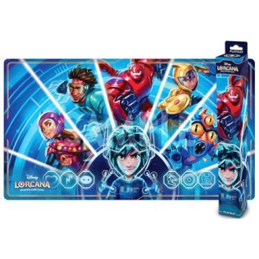 Imagem de Ravensburger Disney Lorcana TCG: Playmat lha de Archazia com Big Hero | Protege cartas | Jogo versátil, mesa ou mouse pad | Superfície antiderrapante durável