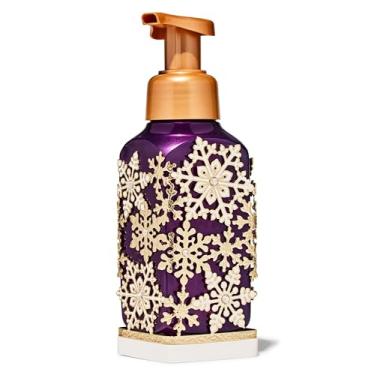 Imagem de Bath & Body Works Porta-sabonete espumante para as mãos, flocos de neve com contas douradas