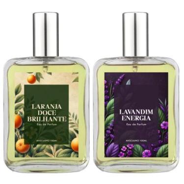 Imagem de Kit Perfume Masc. Laranja Doce E Lavandim Energia 100Ml - Essência Do 