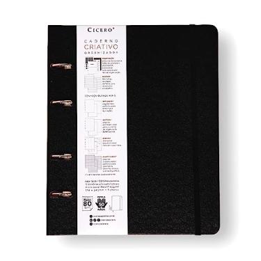 Imagem de Caderno Criativo Argolado Organizador Clássica Pautado 17X24 Preto, Cicero