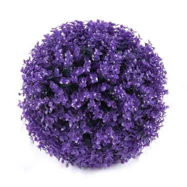 Imagem de Roctocesy Bola de topiaria artificial para plantas – Bolas decorativas de buxo sintético resistente a UV de 29 cm para jardim, casamento, quintal, área interna e externa, decoração de casa (conjunto