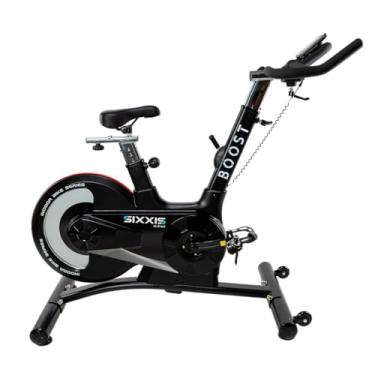 Imagem de Bicicleta Spinning Profissional Sixxis Boost com Monitor Digital Volante 23kg Treino de Alta Performance para Casa Academia Studio