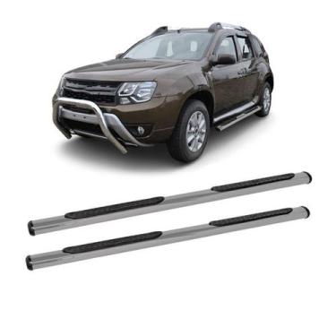 Imagem de Estribo Duster 2012 2013 2014 2015 2016 2017 Prata Oblongo - CCF