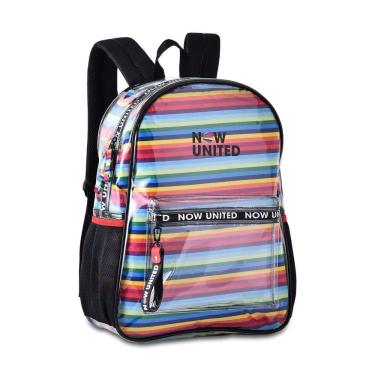Imagem de Mochila Now United Unissex Transparente Com Saco Nu3255