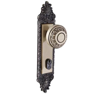 Imagem de Fechadura Bola Latonado Entrada Colonial Aliança