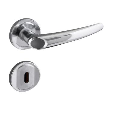 Imagem de Fechadura Fnterna Roseta 4cm Inox Polido Joy Aliança