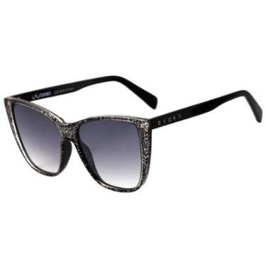 Imagem de Óculos Solar Evoke Godmother A01s  Brilho Lente Cinza Degradê-Feminino