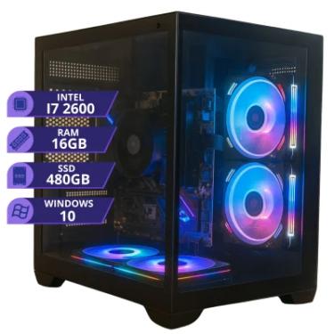 Imagem de Pc Gamer Mrp Intel Core I7 3.4GHz, 16GB, SSD 480GB, Windows 10, Preto - RGB