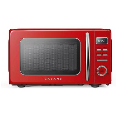 Imagem de Forno Micro-ondas Retrô de Bancada Galanz Vermelho 20L 700W 110V