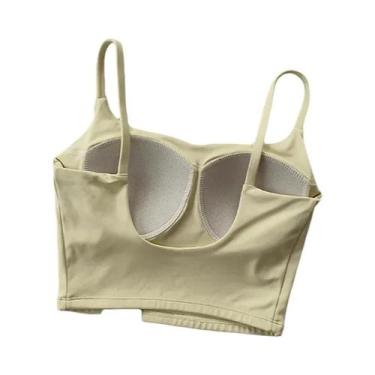 Imagem de Sutiã Esportivo Feminino Pequeno Tipo Colete Com Alças Finas, Costas B